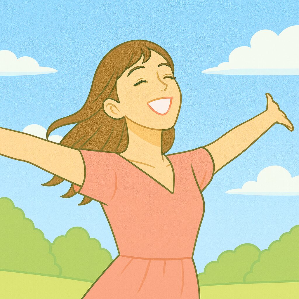 ココナラ占いで当たる占い師をようやく見つけられて喜ぶ女性