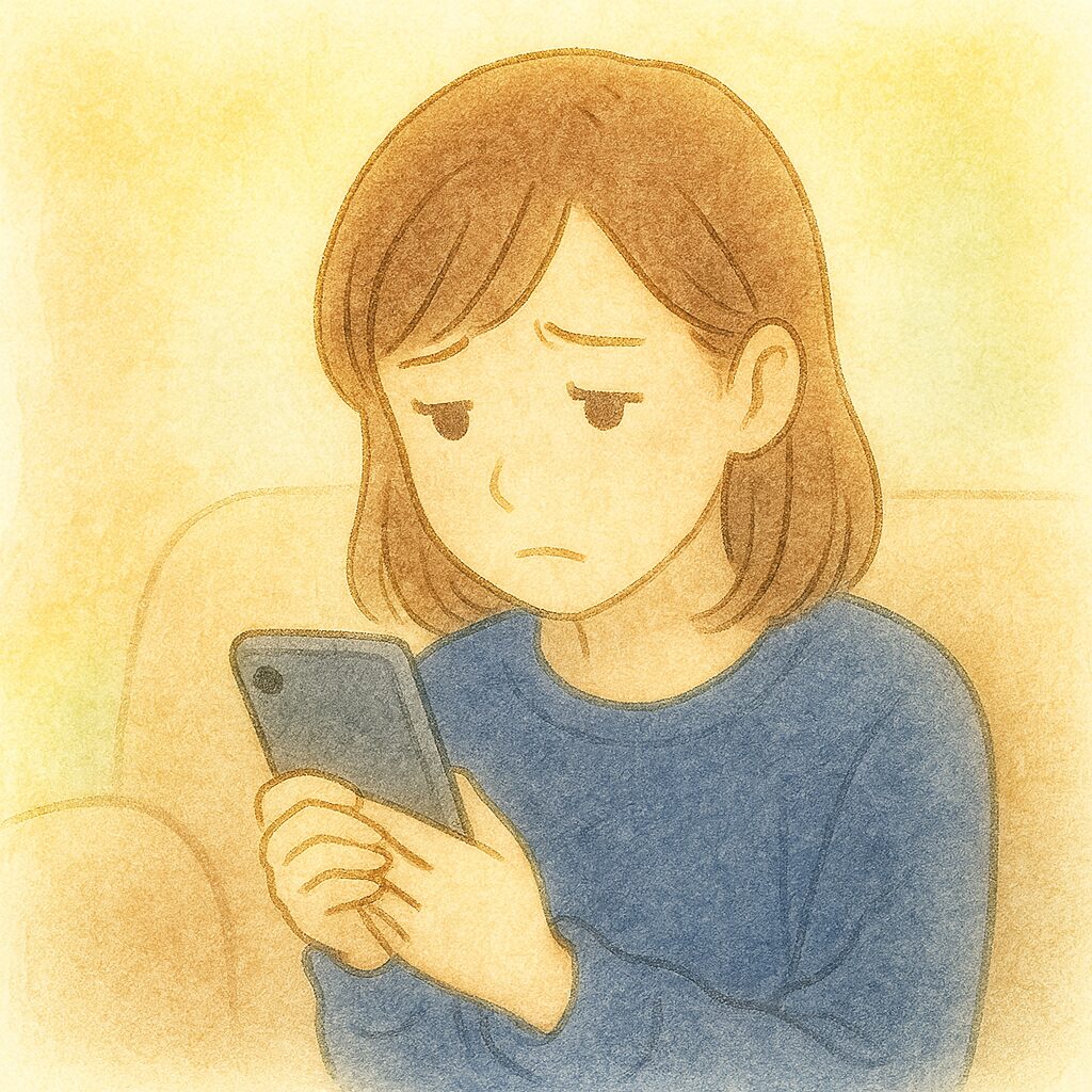 彼から連絡がなくて不安でココナラまるタロー先生に相談しようとしてる女性